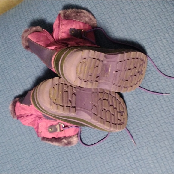 Thinsulate Snow Boots Purple Size 5 - Picture 4 of 5